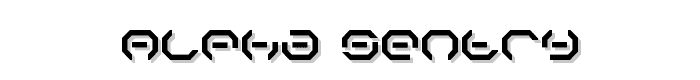 Alpha Sentry font